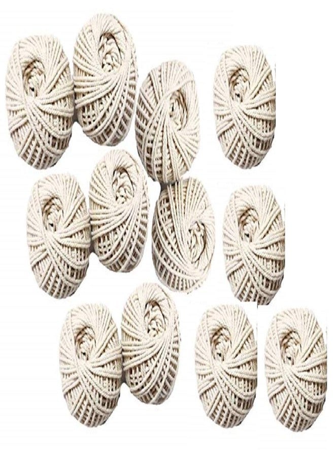 RSP Quality bit ® Cotton Piping Thread Dori, White, Pack of 12 - Image 1